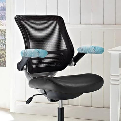Dragonfly Dandelion Print 2Pcs Office Chair Armrest Covers, Soft Chair Arm Covers Stretchable Washable Computer Chair Armrest Slipcovers