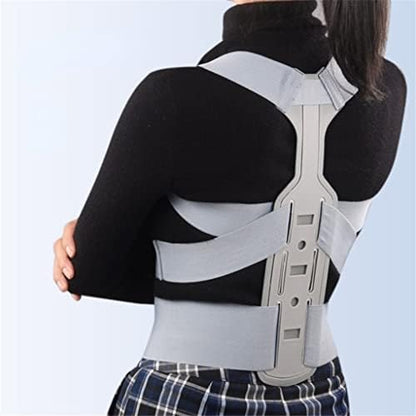 Invisible Chest Posture Corrector Scoliosis Back Brace Spine Belt Shoulder Support Poor Posture Correction Belt(Small) (Gray,Medium)