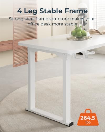 SANODESK 4-Leg 71''x32'' Large Electric Height Adjustable Standing Desk