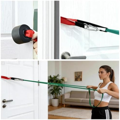 Exercise Bands，Set of 6 Resistance Bands for Working Out,Pull Up Bands Set,at Home Workout Equipment,Instruction Guide and Carry Bag Included