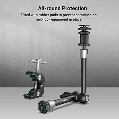 SMALLRIG 11'' Articulating Magic Arm and Clamp with 1/4 and 3/8 Thread