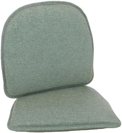 Klear Vu Raindrop The Gripper Non Slip Chair Cushions, Soft & Comfortable Seat Pad, Sitting Pillow for Kitchen, Dining or Office, 2 Count (Pack of 1), Green