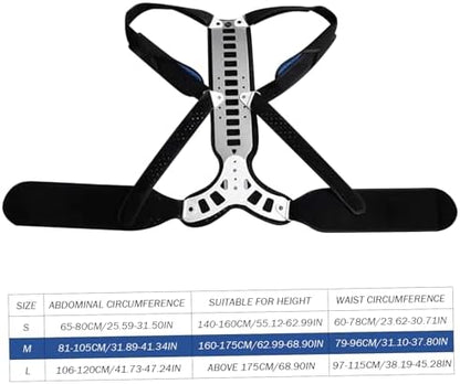 Back Brace Corrector, Adjustable Hunchback Corrector, Breathable Back Straightener, Pain Relief Improve Thoracic Kyphosis Spine for Men Women, L