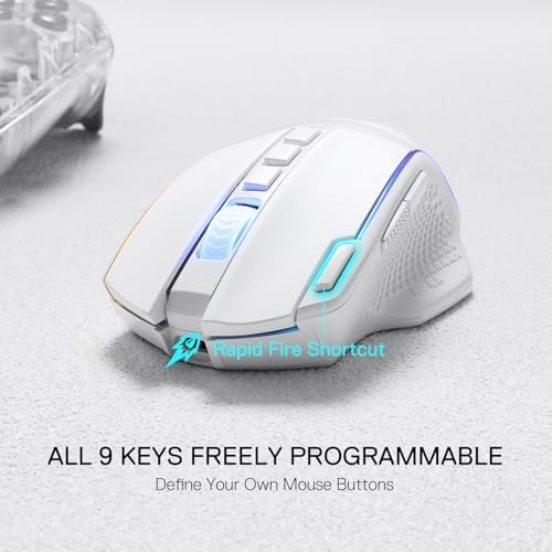 Redragon M991 3-Mode Wireless RGB Gaming Mouse 26000 DPI Remapping Keys