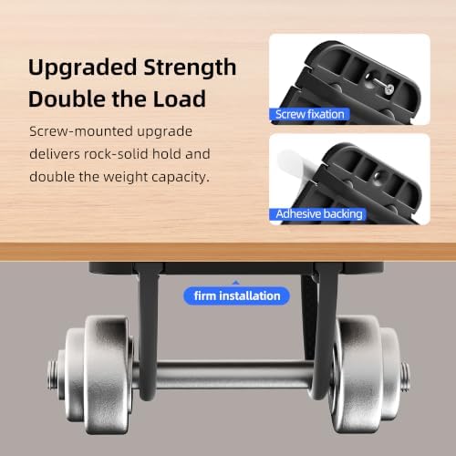 Upgraded Laptop Charger Holder,Adjustable Silicone Strap Power Brick Organizer With Heat Dissipation,Under Desk Cable Management Mount For Most Power Adapters,Chargers, Included Screws & Adhesive