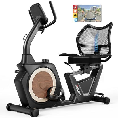 JOROTO Recumbent Exercise Bike for Seniors Adults with 400LBS, Smart App