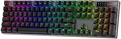 Redragon K556 PRO Wireless RGB Mechanical Gaming Keyboard, 104-Key Aluminum