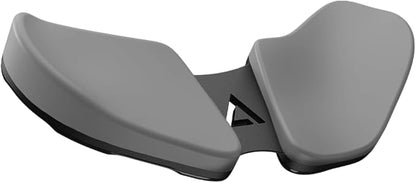 DELTAHUB Carpio 2.0 - Right-Handed Truly Ergonomic Wrist Rest for Mouse, Carpal Tunnel Support, Pain Relief, Anti-Fatigue, Easy Glide, Sleek, Office Computer, Laptop, Gaming - Small, Grey