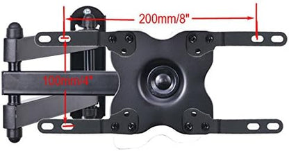 VideoSecu TV Wall Mount Monitor Bracket with Full Motion Articulating Tilt Arm 15" Extension for Most 27" 30" 32" 35" 37" 39" 40" LCD LED TVs with VESA 200x200 ML14B WS2 (Pack of 2)