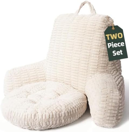 21"H Large Reading Pillow, Backrest Pillow with Floor Cushion Pillow
