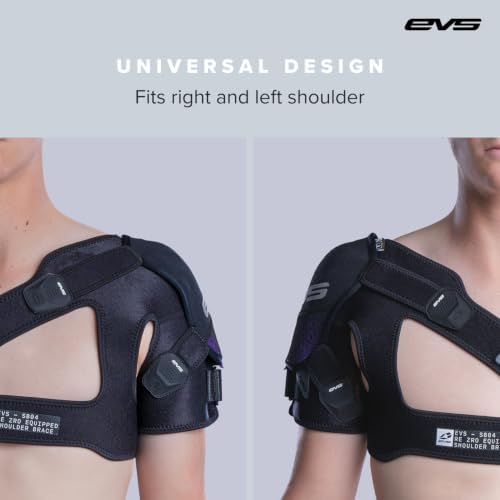 EVS SB04 Pro Shoulder Brace Men, Compression Fit w/ReZro Protection, L