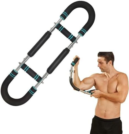 TOPROAD Portable Arm Trainer - 3-Level Adjustable Forearm Exerciser for Office Workout, Compact Upper Body Machines Equipment with Non-Slip Grips
