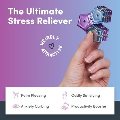 Speks Geode Magnetic Sensory Sphere, Stress Relief Tool, Executive Desk Toy