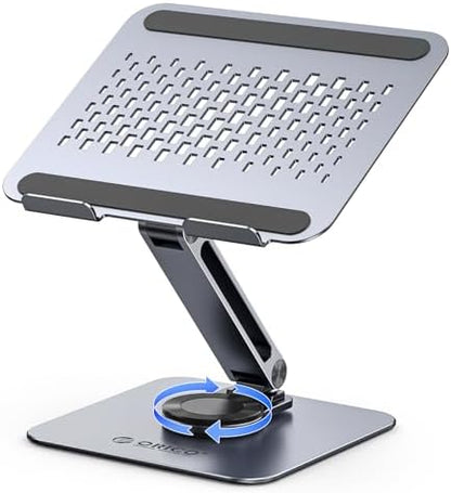 ORICO Adjustable Laptop Stand with 360° Rotating Base, Aluminum ST10-Gray