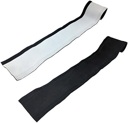 Electiduct 1.25" Neoprene Easy Cable Wrap with Hook and Loop Fastener Wire Manager Cord Protector - Reversible Black/White - 5 Feet