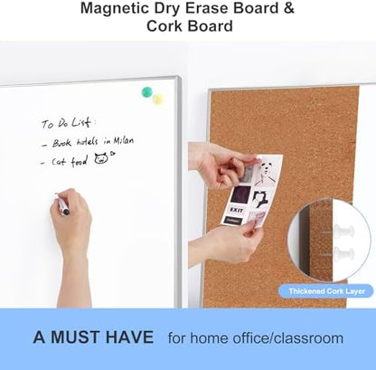 ARCOBIS Cork Board White Board Combo