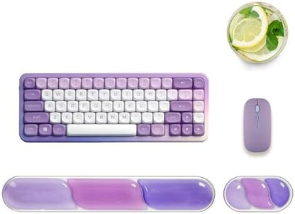 Gel Wrist Rest for Mouse and Keyboard,Ergonomic Computer Pad for Typing