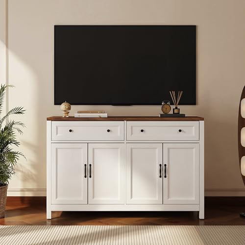 Farmhouse Kitchen Sideboard Buffet Cabinet, Coffee Bar with Storage