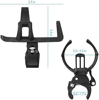 Accmor 2 Pack Bike Water Bottle Holders No Screws, Universal Bike Cup Holder, 360 Degree Rotatable Bike Water Bottle Cage, Water Bottle Holders for Kids Bike Adult Bike