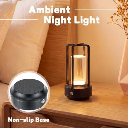 10 Pcs Portable Metal Table Lamps Bulk Cordless Table Lights Rechargeable
