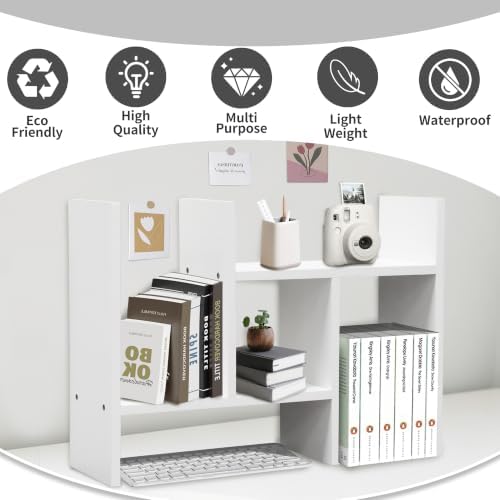MASAKA B&W Adjustable Stackable Office Supplies Desk Organizer