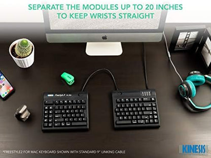 Kinesis USB Freestyle2 Keyboard for Mac (20" Extended Separation)