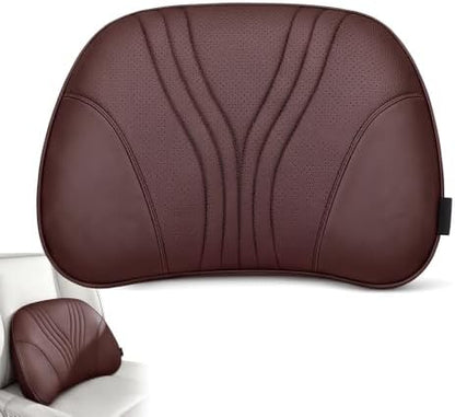 Universal Memory Foam Car Lumbar Support Pillow (Brown)