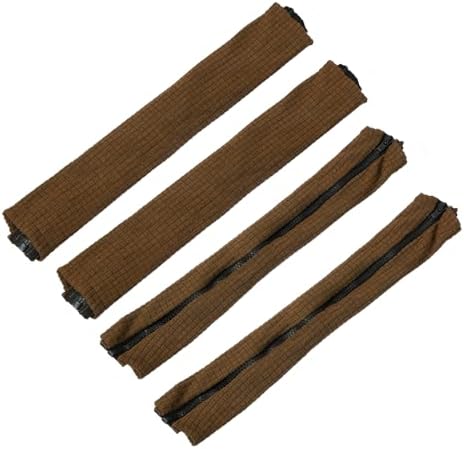 uxcell 4pcs Office Chair Arm Covers, Office Chair Armrest Covers Stretchable Computer Chair Arm Covers Protectors for Office Gaming Chair, Brown