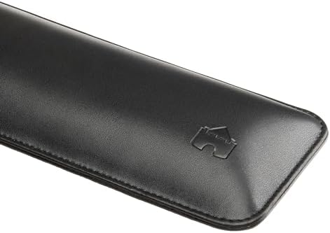 Bailey Full Size by Castle - Leather Ergonomic Computer Wrist Rest Pad for Keyboards with Around 104 Keys - Firm Keyboard Wrist Support for Typists, Gaming, and Heavy Office Use (Nightfall, Full Size)