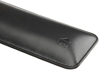 Bailey Full Size by Castle - Leather Ergonomic Computer Wrist Rest Pad for Keyboards with Around 104 Keys - Firm Keyboard Wrist Support for Typists, Gaming, and Heavy Office Use (Nightfall, Full Size)