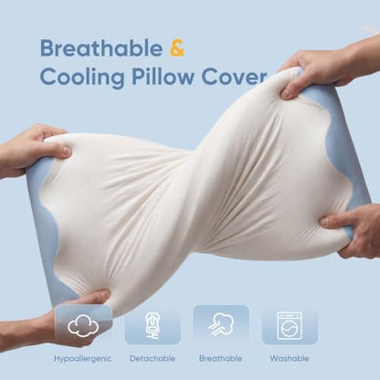 NEWBULIG Contour Memory Foam Cervical Pillow with Neck Support