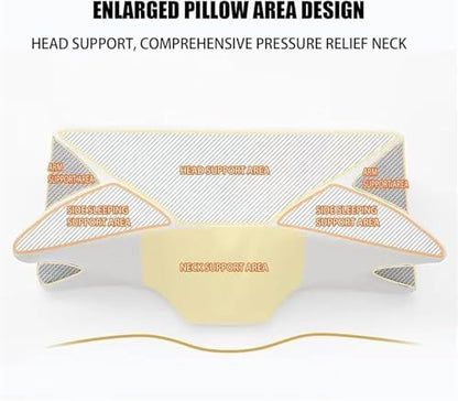 Cervical Pillow, Ergonomic Sleep Pillows, Cervical Neck Traction Pillows, CervicalPillow for Neck Pain Relief, Side Sleeper Pillows with CervicalNeck Support (Gray)
