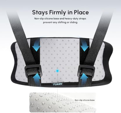 Office Chair Arm Pads, Gel Memory Armrest Pads, Set of 2 Silky