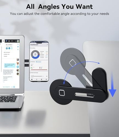 CloudValley Adjustable Laptop Stand, Magnetic Phone Holder