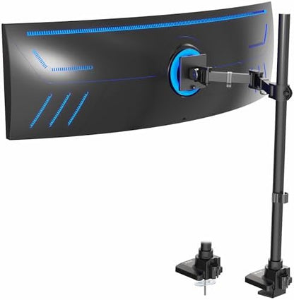 VIVO Black Single Monitor Desk Mount, Up to 49 in Ultrawides, STAND-V100T