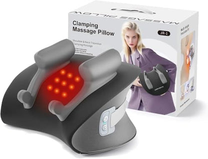 Upgraded Neck Massager Pillow with Heat, 3 Modes & 3 Intensities