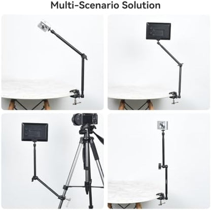 UTEBIT 20" Magic Arm Clamp, Overhead Action Camera Mount Holder Stand