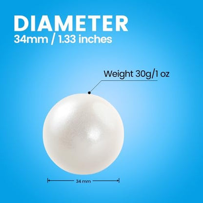Perixx PERIPRO-303 GWH Small Trackball - 1.34 Inches Replacement Ball for PERIMICE and M570 - Glossy White