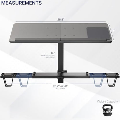 VIVO Black Universal Wooden Laptop Treadmill Desk, Stand-TDML4