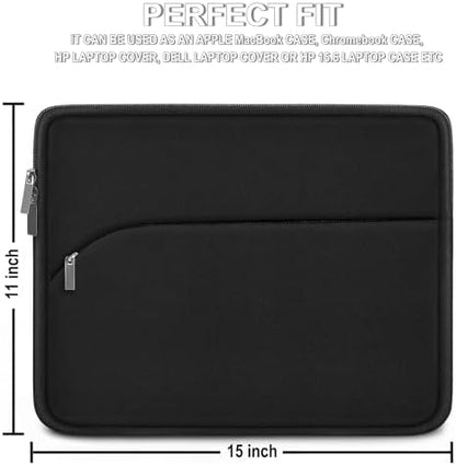 Laptop Sleeve 15 inch, Portable Monitor Protective Cover with Front Pocket