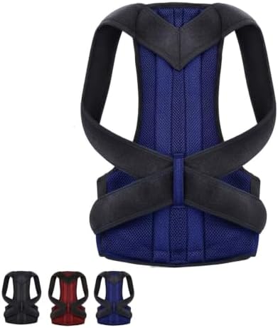 Medira RodPosture Back Brace for Women & Men, Posture Corrector (Blue,5XL)