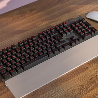 Custom Acrylic Keyboard Wrist Rest, Transparent/Frosted RGB Wrist Pad for Mechanical Keyboard (Color : Frosted, Size : 100%)