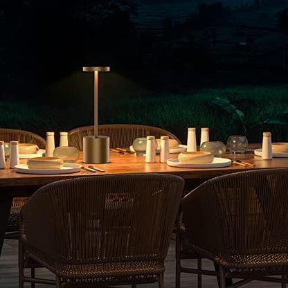 Cordless Table Lamp Rechargeable,Battery Powered LED Outdoor Table Light