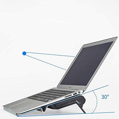 Laptop Radiator External Extraction，Laptop Stand, Portable Tilted Elevated Riser with Non-Slip Pads and Front Lip for & Notebook