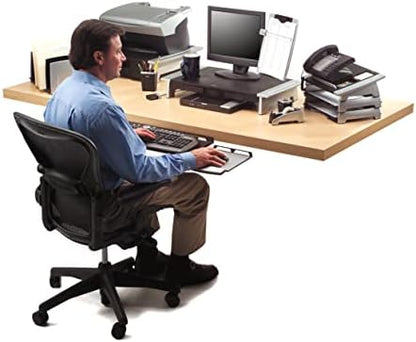 Fellowes Office Suites Adjustable Keyboard Tray (8031301),Black/Silver, 2"" x 30.3"" x 13.9"""
