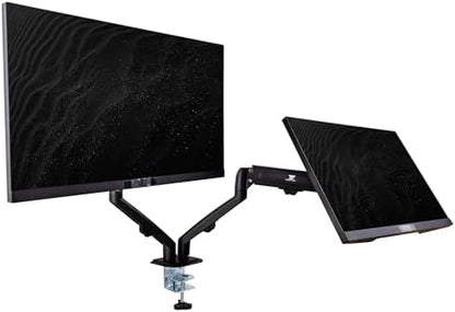 ASUS TUF Gaming 27" FHD IPS Monitor with 1ms Response Time, 180Hz Refresh Rate, Anti Glare, Flicker Free, VESA Mount (100mm), Displayport, HDMI, Black Color 2Pack w/DKZ Hub & ErgoFlexy Dual Mount Arm
