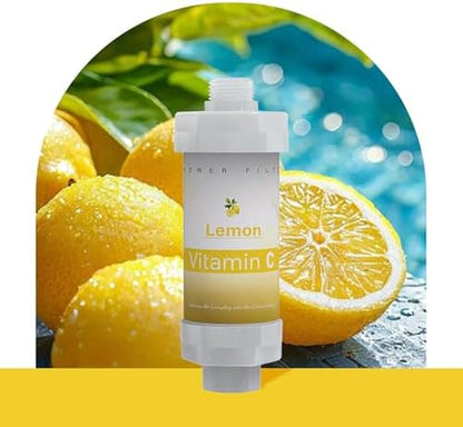 10PCS Vitamin C Shower Filter for Hard Water Filter Aromatherapy Replacement Cartridge Bathtub Faucet Bathroom Accessories Remove Chlorine Fluoride Heavy Metals Jasmine Lemon