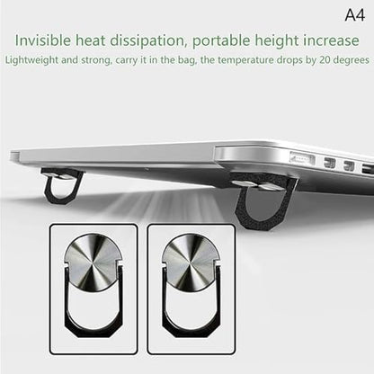 Lightweight Portable Laptop Cooling Stand Foldable Alloy Risers for 13-17Inch Notebook Use MultiAngle Ergonomic Laptop Stand for and Home