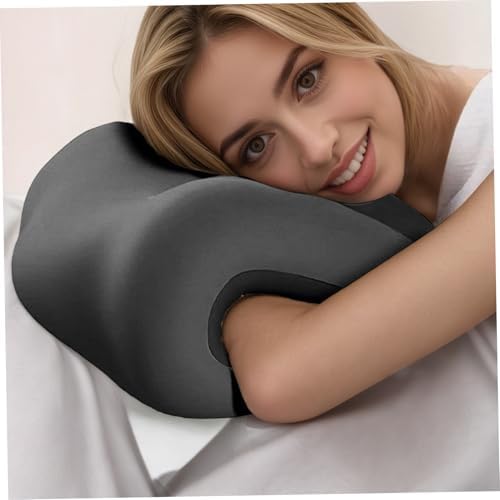Office Chair Headrest Attachment, Ergonomic Memory Foam Concave Neck Support Pillow, Comfort Office Chair Headrest for Working, Car, Sofa, Plane, Travel