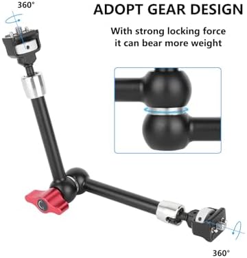CAMVATE Multipurpose Articulating Arm with Anti-Twist 1/4''-20 Screw Mount (11", Red Knob)-3660
